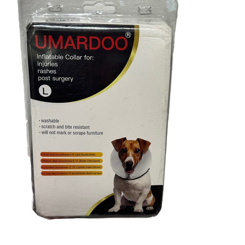 Bencmate Inflatable Premium Protective Dog Collar for Post Surgery Size Large